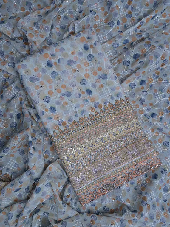 Fancy Chikankari Printed Lawn Shirt Edit 2025 (LI08-55)