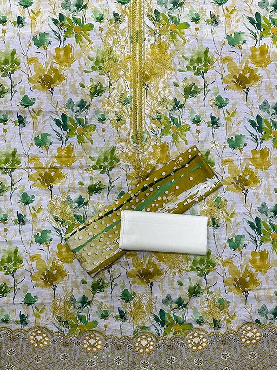 Fancy Embroidered Lawn Edit 2026 Vol-26DR03 (D-01)