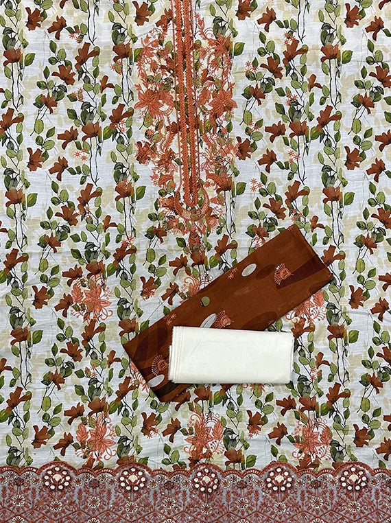 Fancy Embroidered Lawn Edit 2026 Vol-26DR03 (D-04)