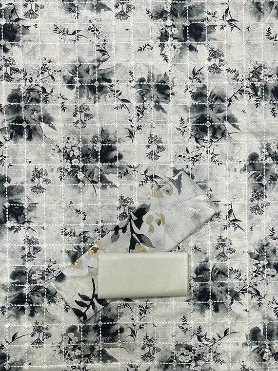 Fancy Embroidered Printed Lawn Edit 2026 Vol-26DR02 (D-01)