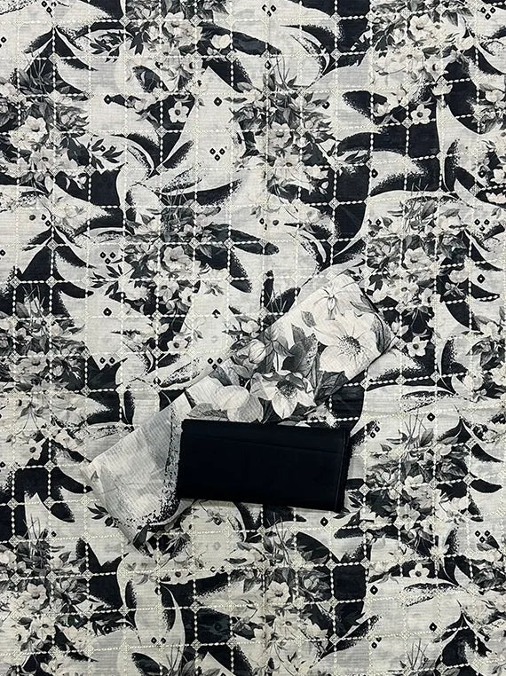 Fancy Embroidered Printed Lawn Edit 2026 Vol-26DR02 (D-02)