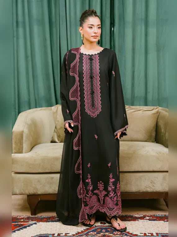 Fareeha by Humdum Embroidered Viscose Unstitched Collection'26 (D-01)