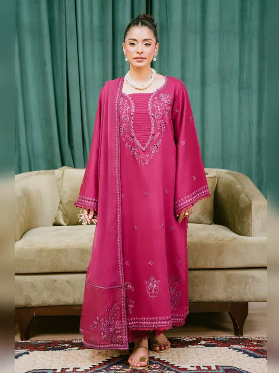 Fareeha by Humdum Embroidered Viscose Unstitched Collection'26 (D-02)