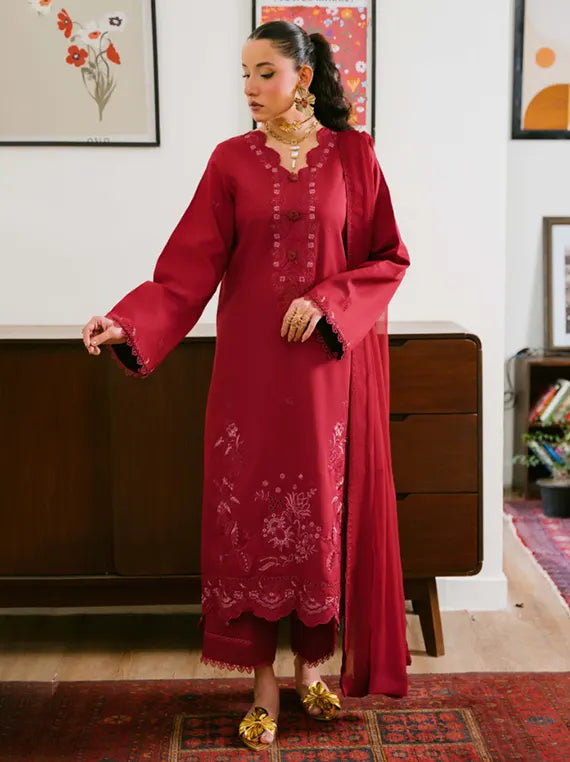 Fareeha by Humdum Embroidered Viscose Unstitched Collection'26 (D-05)