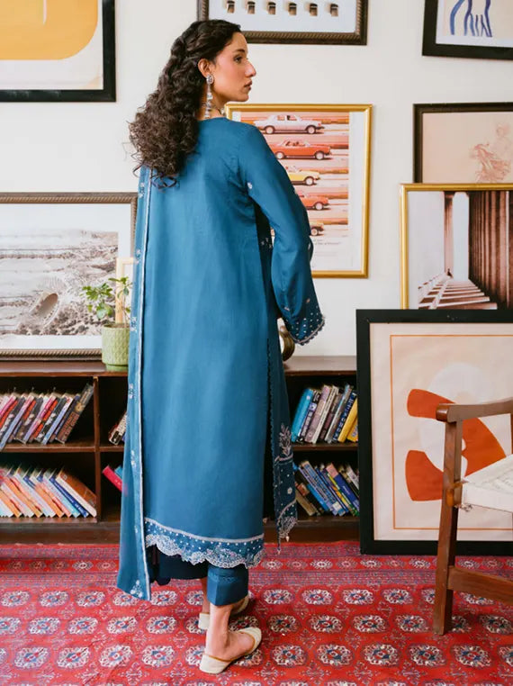 Fareeha by Humdum Embroidered Viscose Unstitched Collection'26 (D-10)