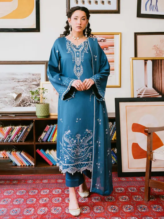 Fareeha by Humdum Embroidered Viscose Unstitched Collection'26