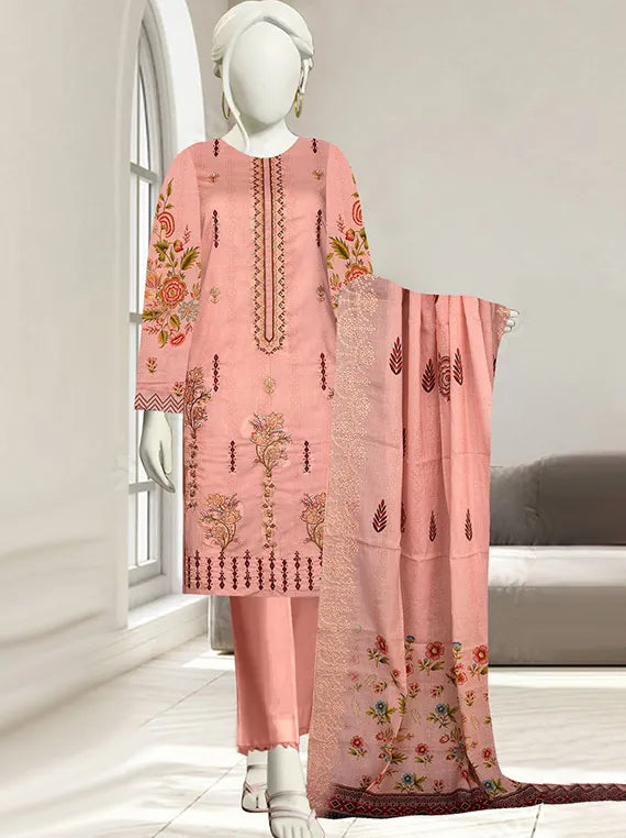 Farisha Embroidered Lawn Collection 2025 Vol-55 by Hani Arts (D-01)