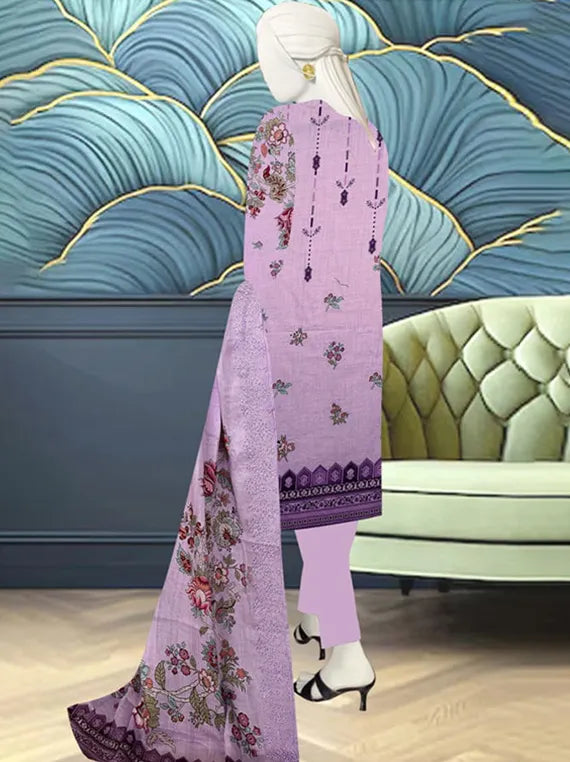 Farisha Embroidered Lawn Collection 2025 Vol-55 by Hani Arts (D-03)
