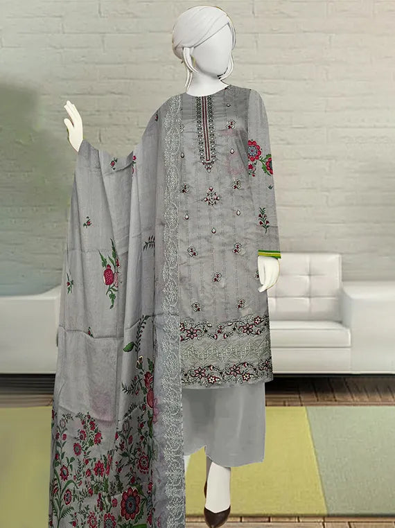 Farisha Embroidered Lawn Collection 2025 Vol-55 by Hani Arts (D-04)