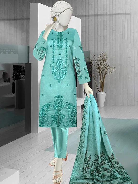 Farisha Embroidered Lawn Collection 2025 Vol-55 by Hani Arts (D-05)