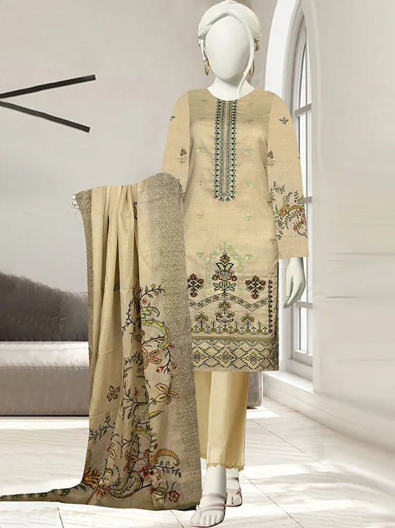 Farisha Embroidered Lawn Collection 2025 Vol-55 by Hani Arts (D-06)