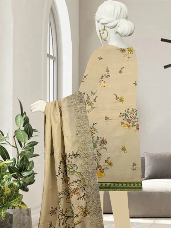 Farisha Embroidered Lawn Collection 2025 Vol-55 by Hani Arts (D-06)