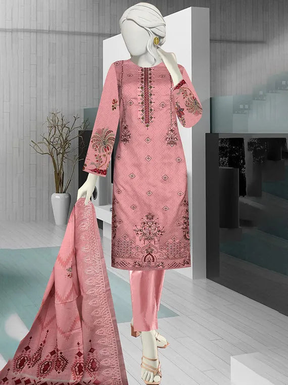 Farisha Embroidered Lawn Collection 2025 Vol-55 by Hani Arts (D-08)