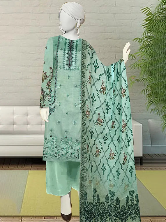 Farisha Embroidered Lawn Collection 2025 Vol-55 by Hani Arts (D-09)