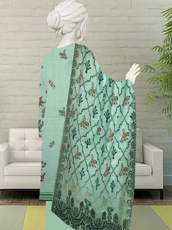 Farisha Embroidered Lawn Collection 2025 Vol-55 by Hani Arts (D-09)