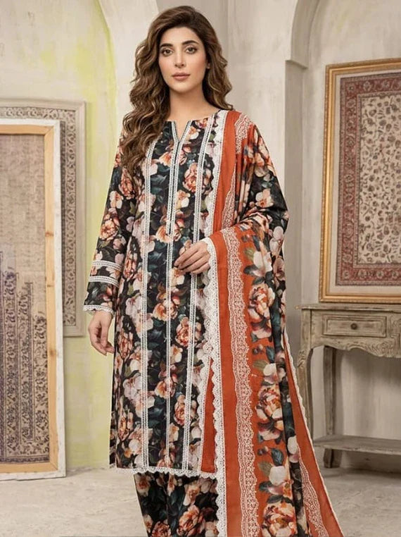 Fatima All Over Printed Embroidered Lawn Collection 2026 Vol-105 (D-03)