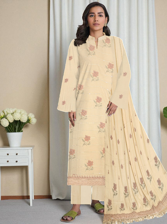 Femina Embroidered Leather Peach Collection 2025 Vol-01 (NF-01)