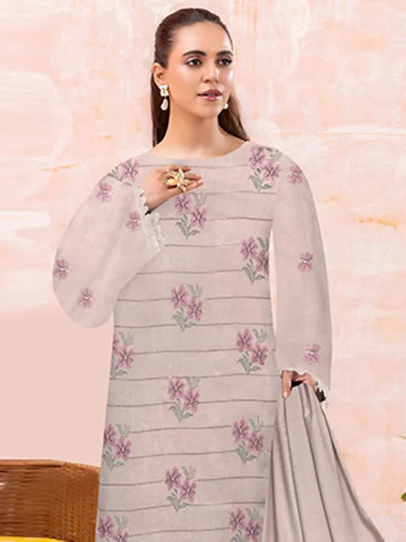 Femina Embroidered Leather Peach Collection 2025 Vol-03 (NF-01)