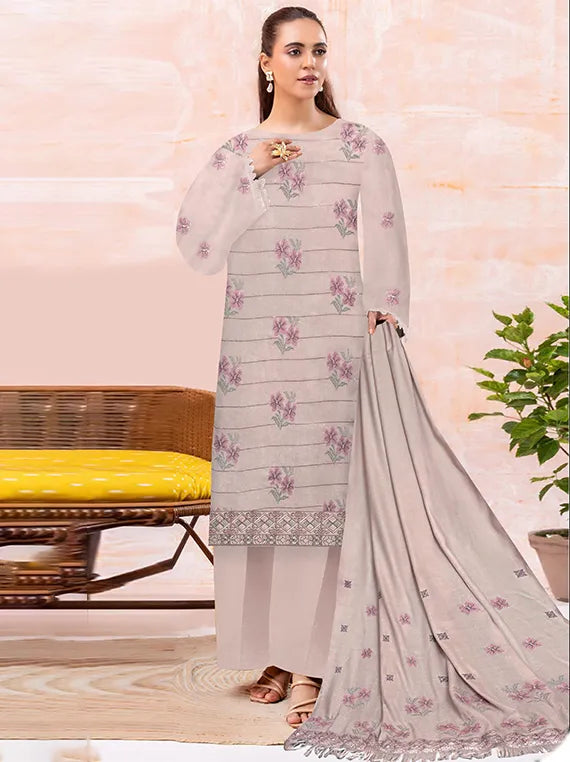 Femina Embroidered Leather Peach Collection 2025 Vol-03 (NF-01)