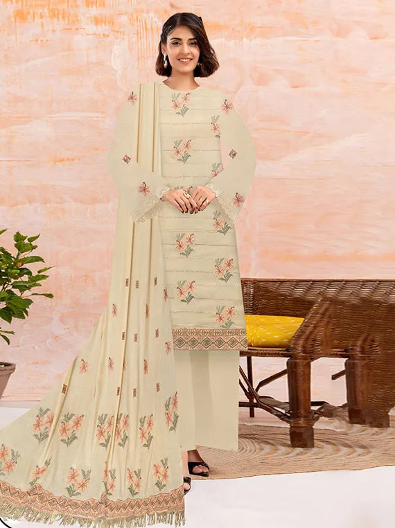 Femina Embroidered Leather Peach Collection 2025 Vol-03 (NF-02)