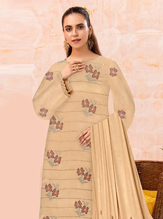 Femina Embroidered Leather Peach Collection 2025 Vol-03 (NF-03)