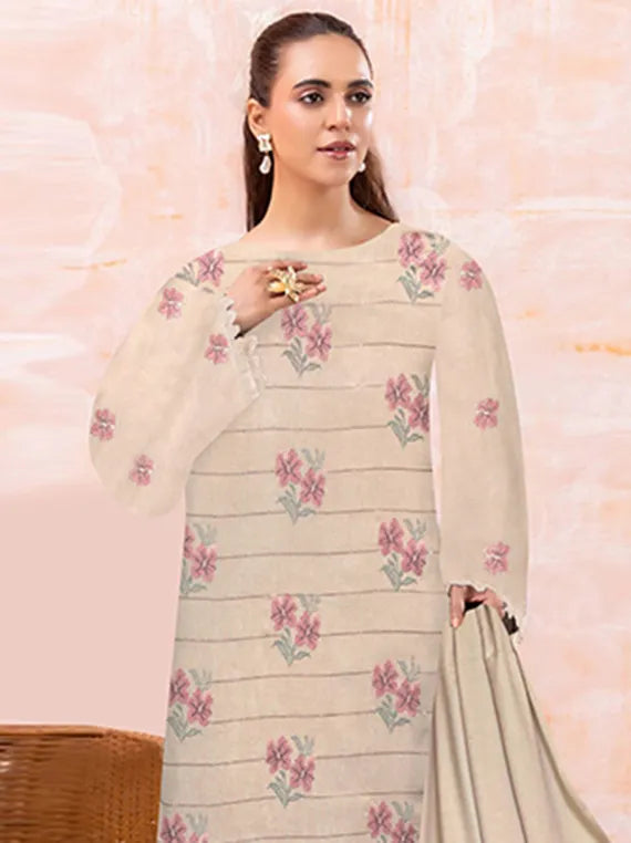 Femina Embroidered Leather Peach Collection 2025 Vol-03 (NF-06)