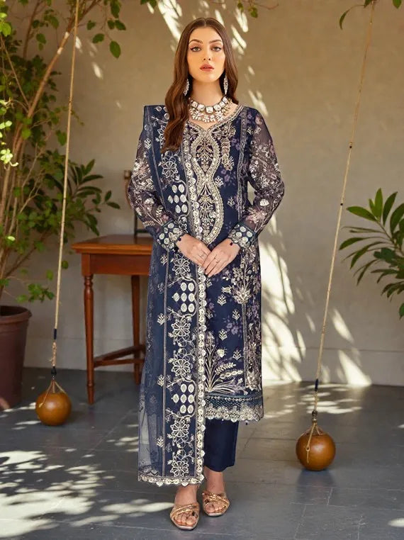 Ramsha Festive Dream Organza Collection 2026 Vol-W398 (D-06)