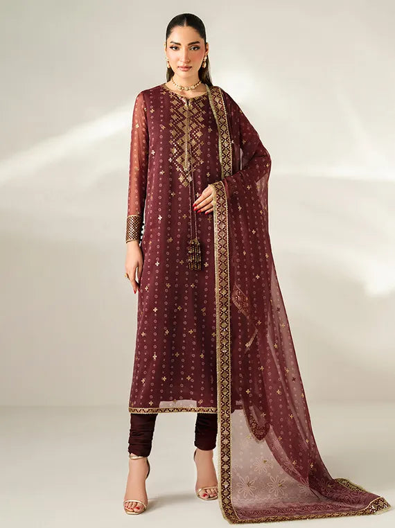 Festive Formals by Jazmin Embroidered Chiffon Collection 2025 (UC-3085)
