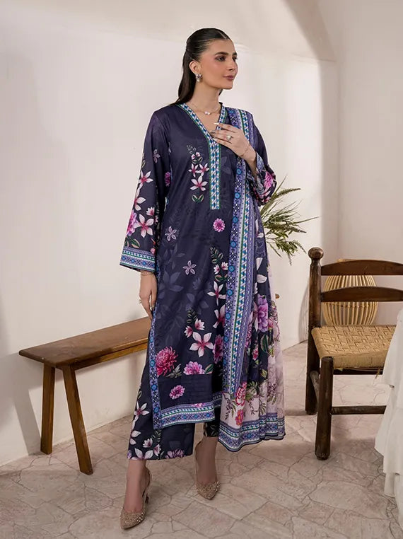 Firdous Luxury Summer Lawn Collection 2025 (D-151)