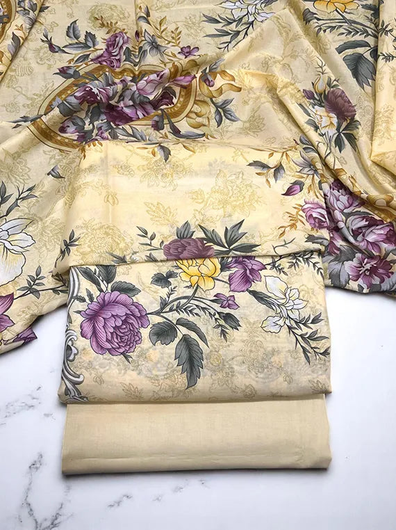 Firdous Printed Lawn Collection 2025 (CU33-01)