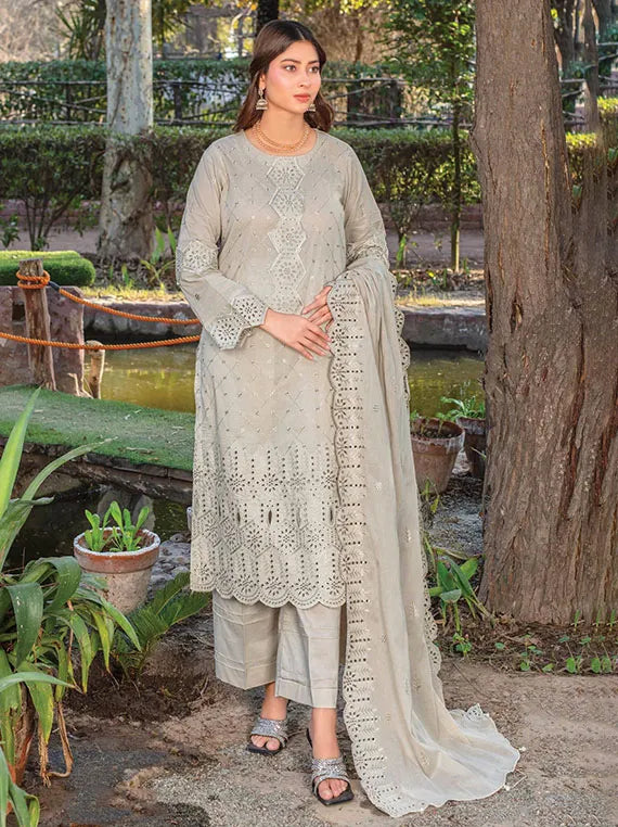 Fizza Luxury Lawn Collection 2025 By Feroza (ART-03)