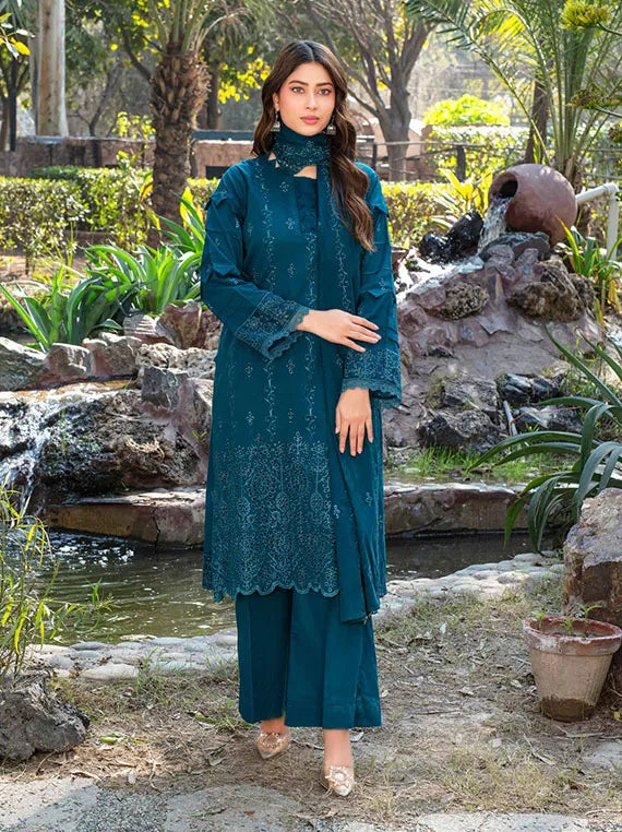 Fizza Luxury Lawn Collection 2025 By Feroza (ART-06)