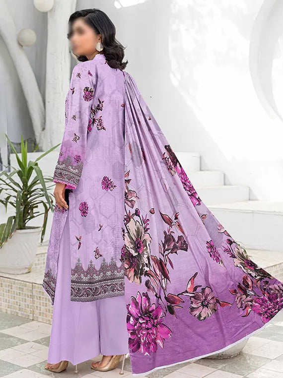 Flora by Fantak Embroidered Bamboo Slub Airjet Collection 2025 (D-02)