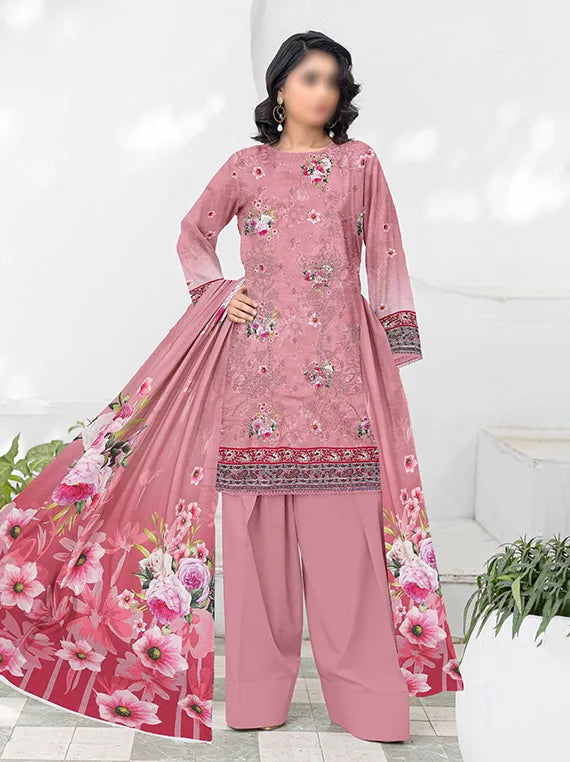 Flora by Fantak Embroidered Bamboo Slub Airjet Collection 2025 (D-04)