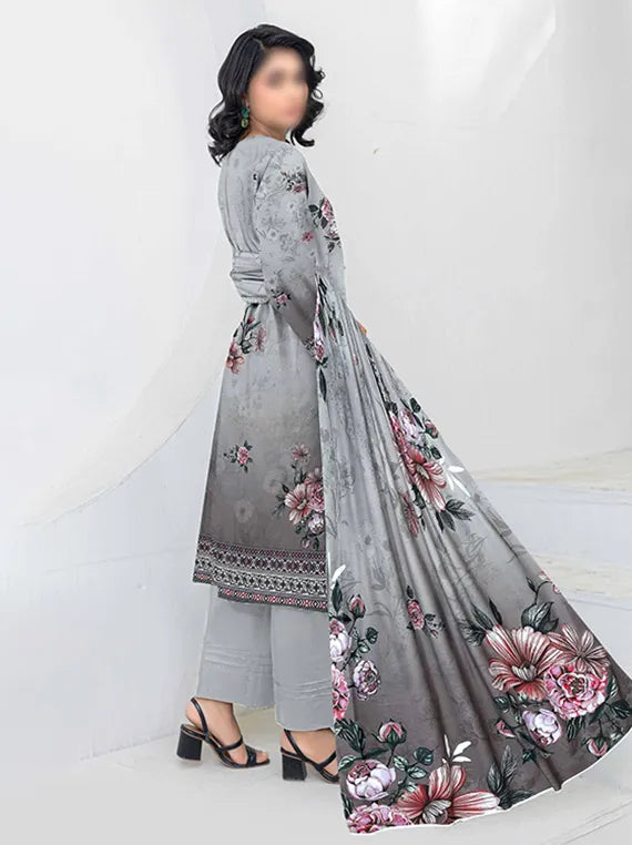 Flora by Fantak Embroidered Bamboo Slub Airjet Collection 2025 (D-06)