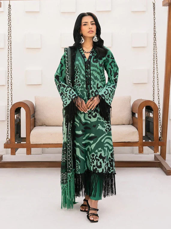 Floral Paradise Luxury Lawn Collection 2026 by Naqsh (Emerald Green-00207)