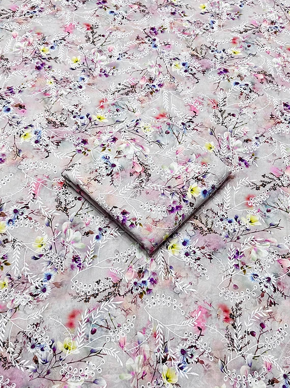 Floral Printed Lawn By Umar Poshak Edit26 Vol-FA26 (D-03)