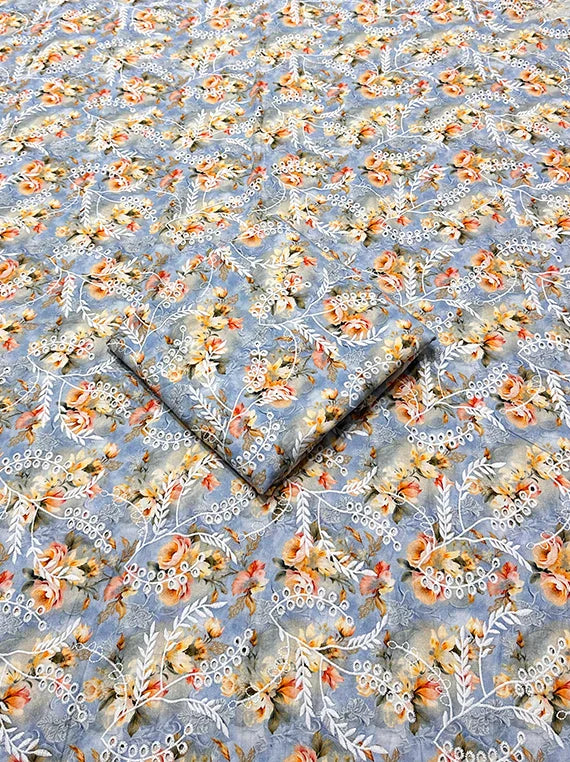 Floral Printed Lawn By Umar Poshak Edit26 Vol-FA26 (D-07)