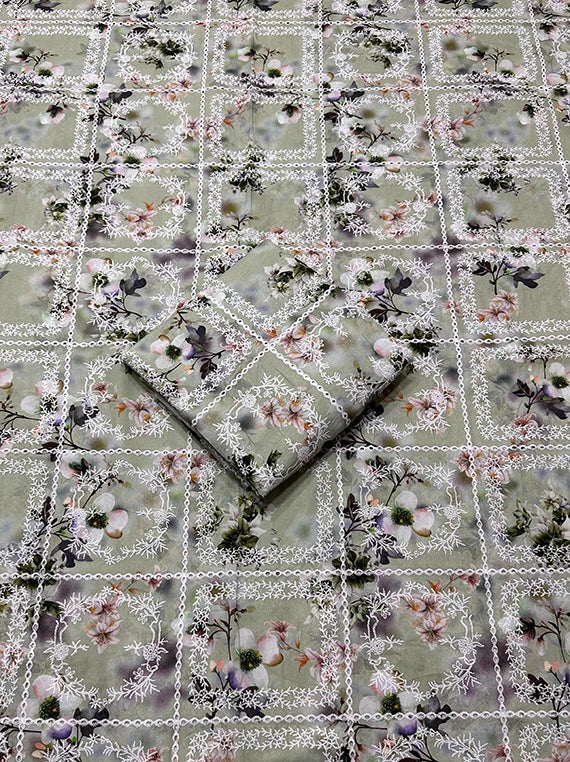 Floral Printed Lawn By Umar Poshak Edit26 Vol-FA26 (D-09)