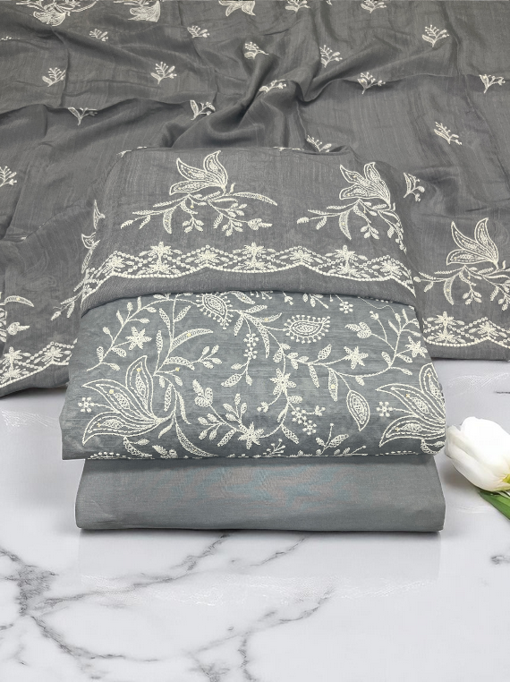 Florence Fashion Embroidered Slub Lawn Edit25 (25DA107-01)