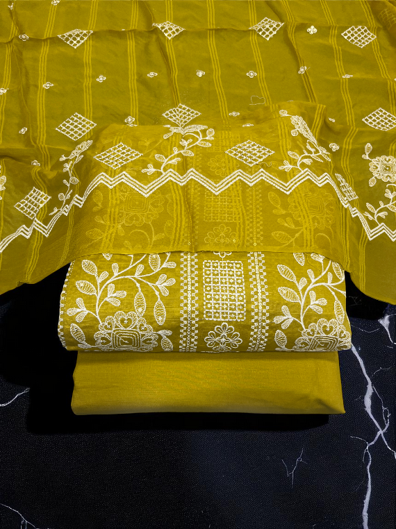 Florence Fashion Slub Embroidered Lawn Edit25 Vol-108 (25DA108-01)