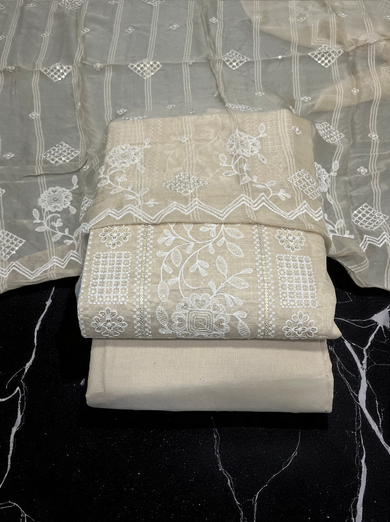 Florence Fashion Slub Embroidered Lawn Edit25 Vol-108 (25DA108-10)