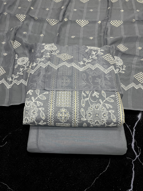 Florence Fashion Slub Embroidered Lawn Edit25 Vol-108 (25DA108-11)