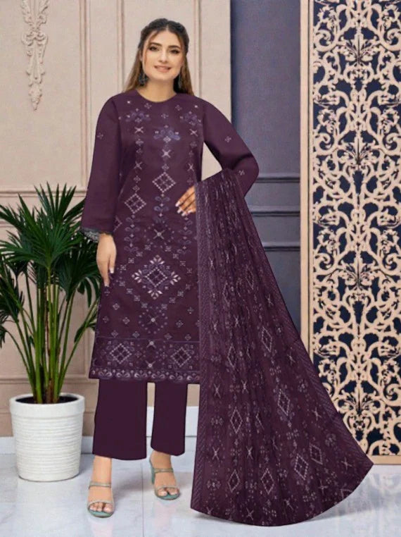Florence Fashion Slub Lawn Collection 2026 Vol-2517 CM (D-04)