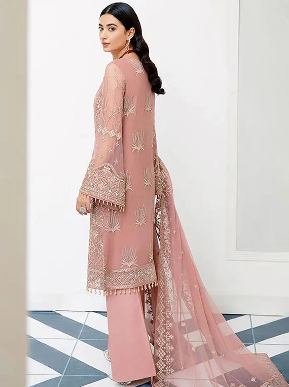 Flossie By Safeera Luxury Chiffon Collection 2024 (Tranquil Claro)