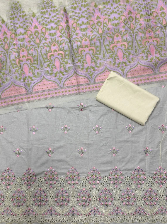 Flowers Printed Chikankari Lawn Edit26 Vol-26DE08 (D-04)