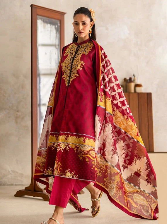 Freesia by Gul Ahmed Embroidered Lawn Collection 2026 (CL-52076)