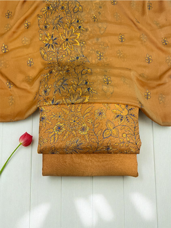 Frosty Charm Embroidered Karandi Edit25 Vol-25DK01 (25DK01-06)