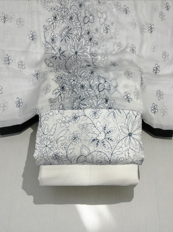 Frosty Charm Embroidered Karandi Edit25 Vol-25DK01 (25DK01-08)