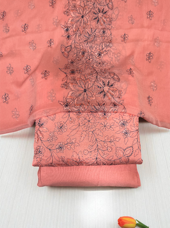 Frosty Charm Embroidered Karandi Edit25 Vol-25DK01 (25DK01-09)